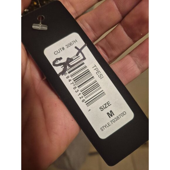 Bebe Silver Sequin Two-Piece Dress Set M - Picture 8 of 8